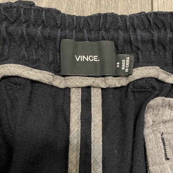 Vince Linen Blend Black Shorts Size 36 - Picture 6 of 10